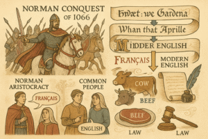 the Norman Conquest of 1066 on the English language.